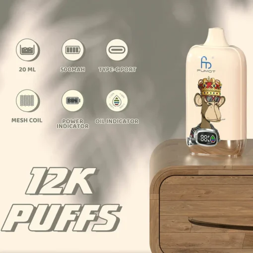 Fumot Vape 12000 Digital Box 12000 Disposable Vape For Sale - Image 2